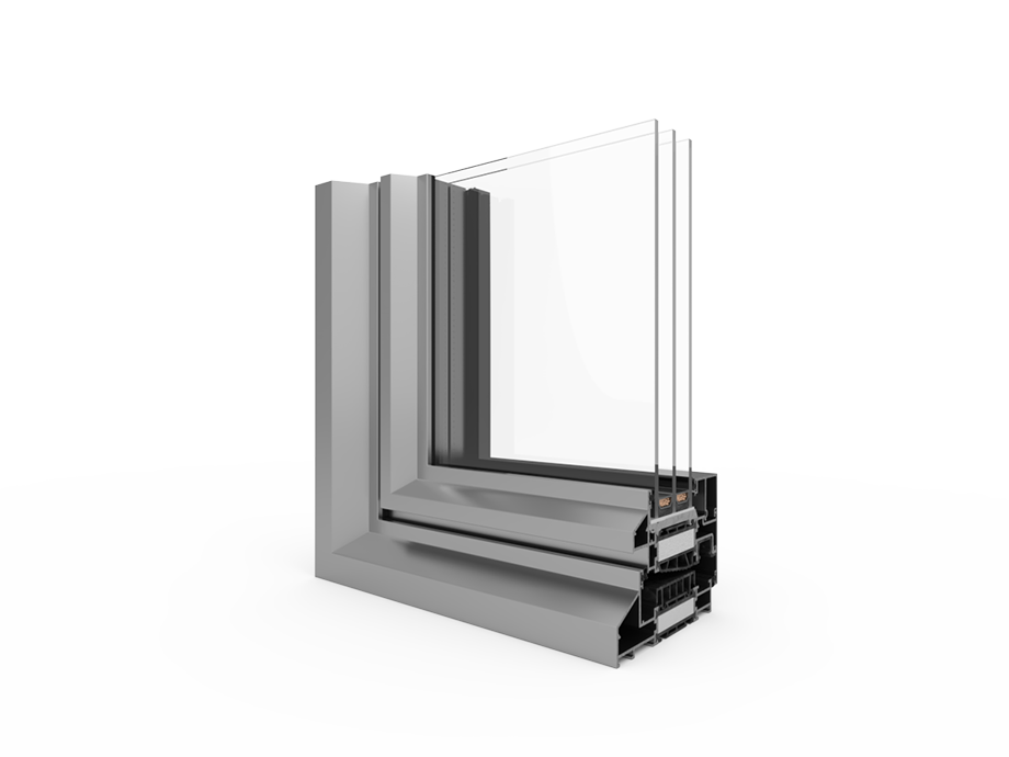 hlinikove okna decalu 110 steel